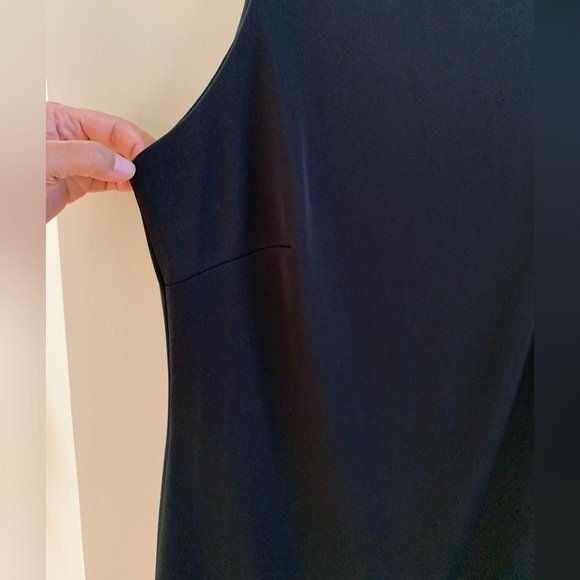 Vintage Jody of California Classic Black Minimalist Maxi Dress Woman’s Size 9 - Picture 3 of 8